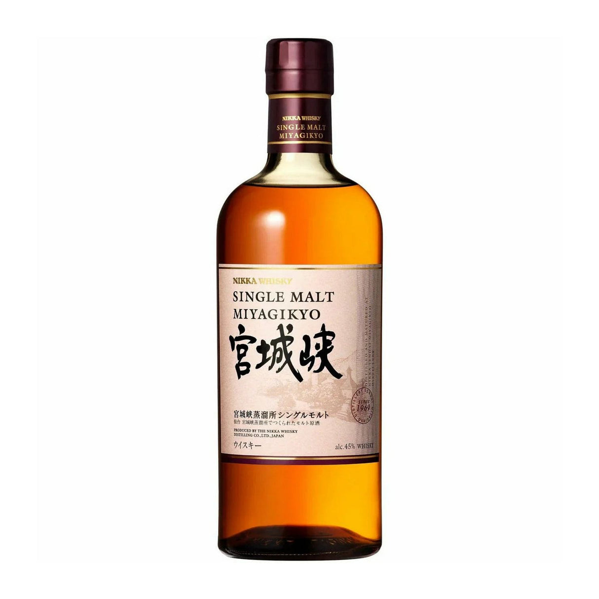 Nikka Miyagikyo Single Malt Japanese Whisky Premium Bottle – 750ml