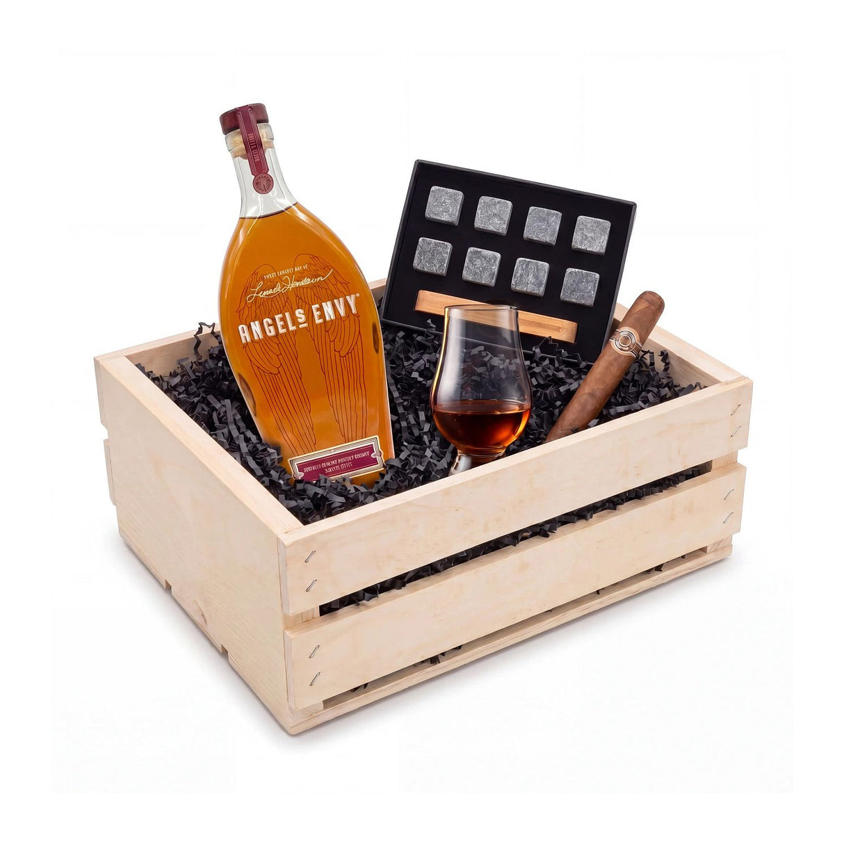 Angel's Envy Port Wine Finished Engraved Bourbon Gift Crate