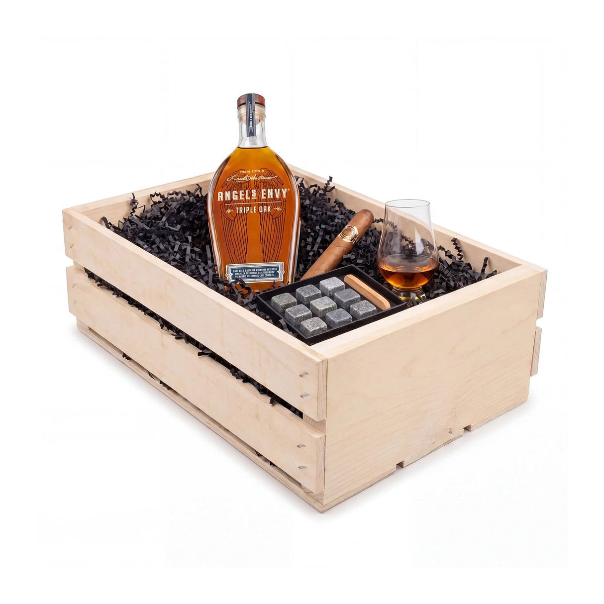 Angel's Envy Triple Oak Engraved Bourbon Gift Crate