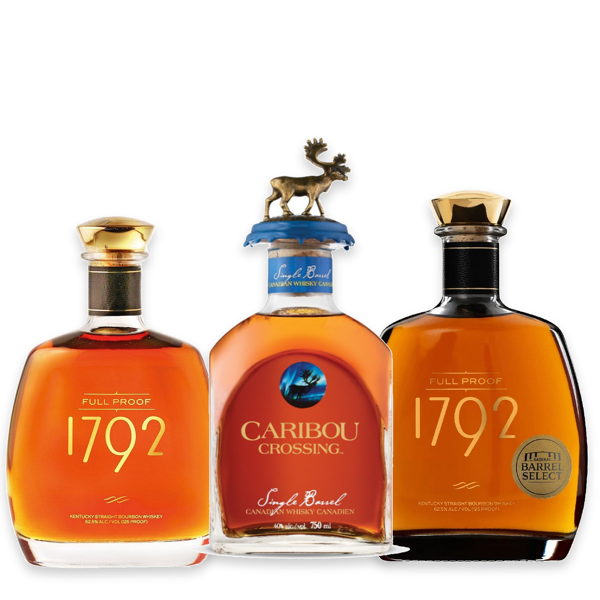 1792 Full Proof Barrel Select & Caribou Crossing Collector Bundle 750ml