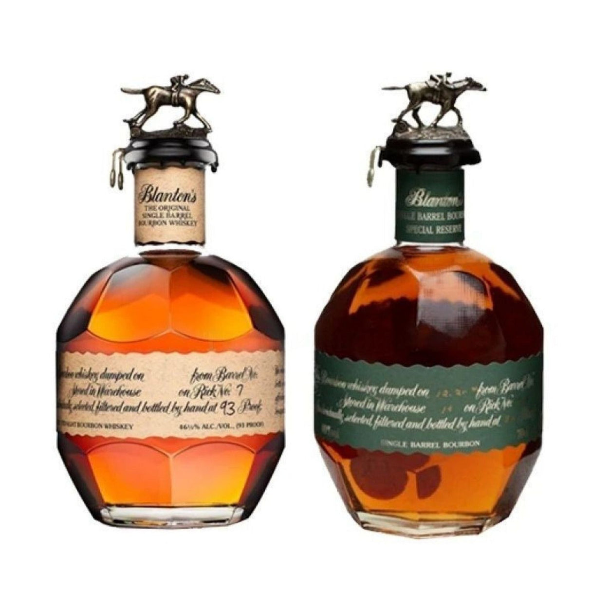 Blanton'sOriginal Single Barrel and Special Reserve Green Label Bourbon Bundle