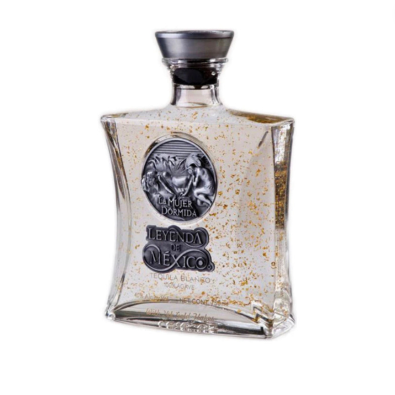 Leyenda de México Blanco Tequila with Gold Flakes 750ml