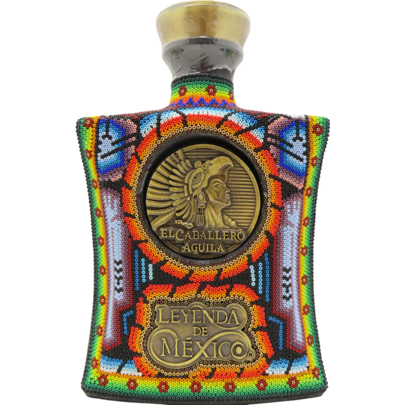Leyenda de México El Caballero Águila Tequila Beaded Bottle 750ml