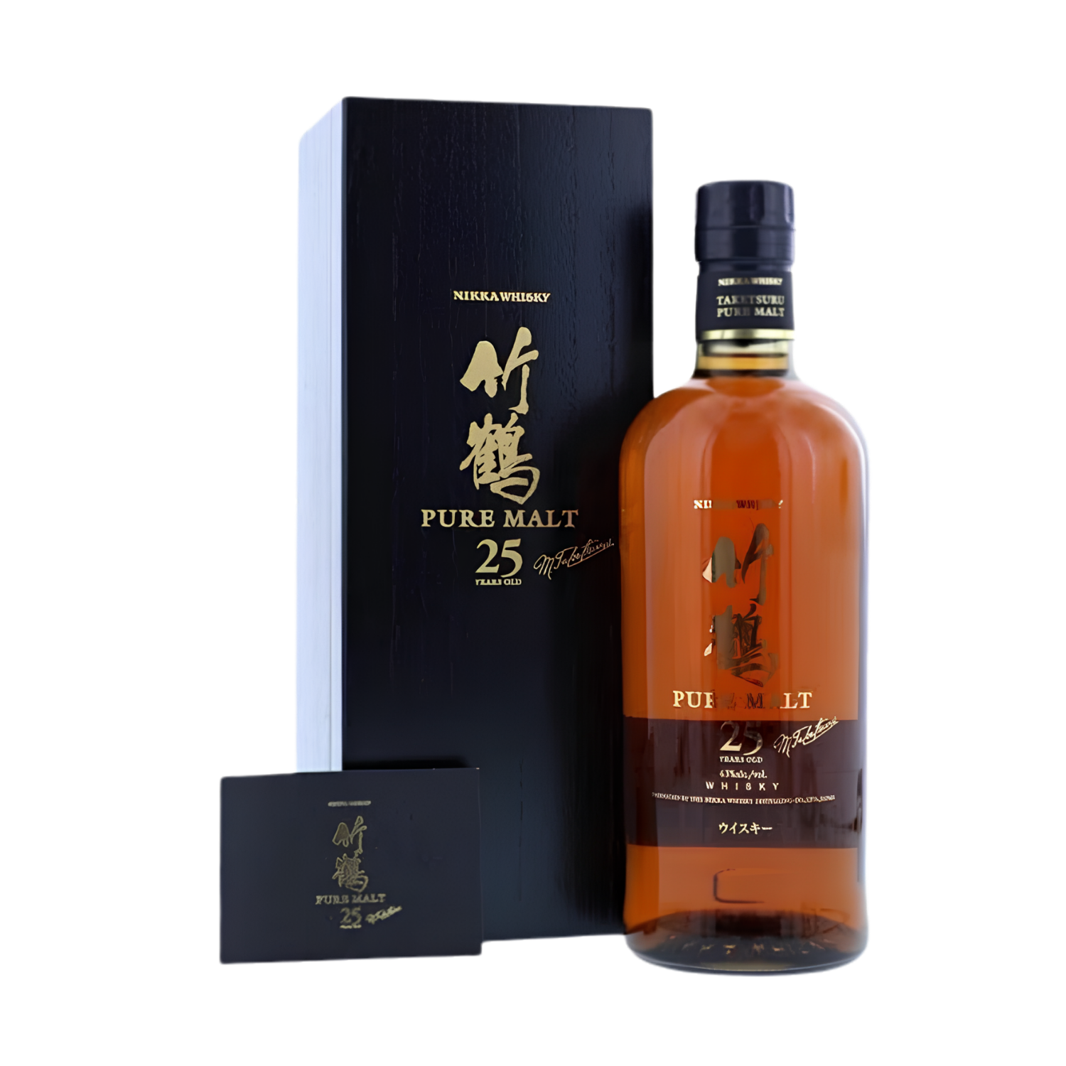 Nikka Taketsuru 25 Year Old rare Japanese pure malt whisky bottle and box
