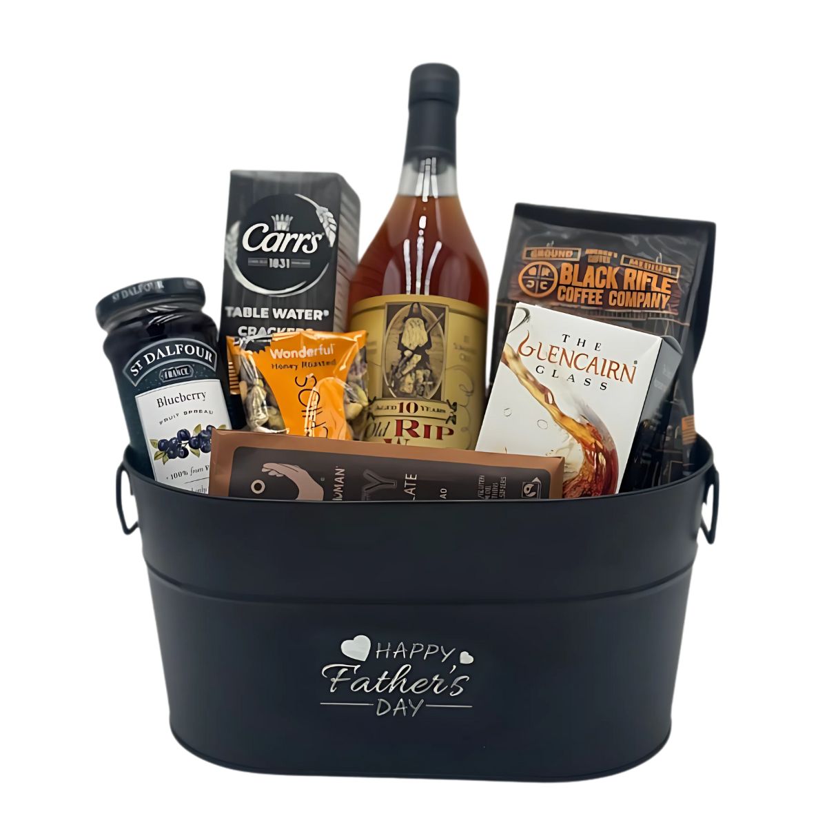 Pappy Van Winkle 10 Year Old Rip Bourbon Whiskey Father’s Day Gift Basket