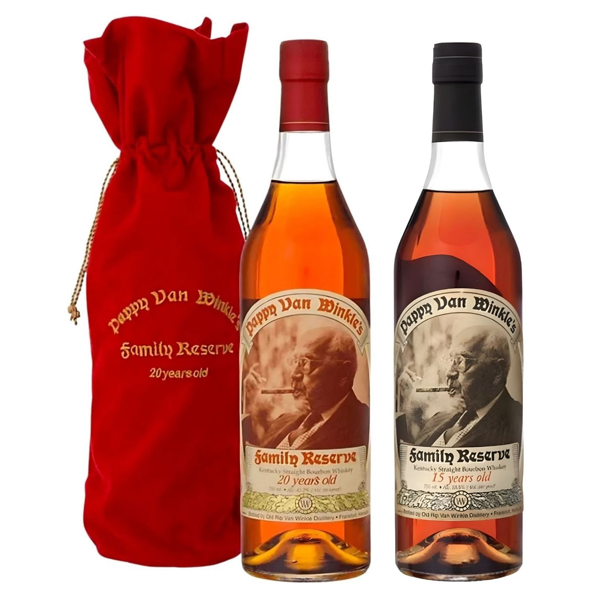 Pappy Van Winkle "Family Reserve Duo" – 15yr & 20yr Collection (2 Bottles 750ml)