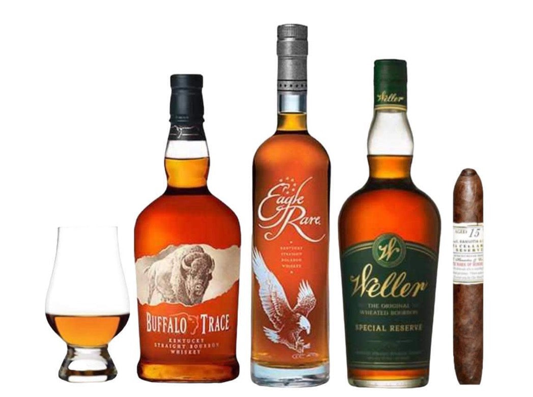 Drinker Combo Gift Set Bundle with Cigar & Glencairn Glass