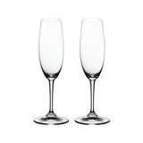 Engravable Crystal Champagne Flutes - Set of 2 glassware