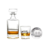 Engravable Whiskey Decanter Gift Set with 2 Glasses - 25oz Glass Decanter