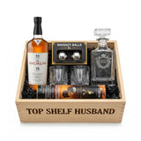 The Macallan 18 Year Double Cask - Scotch Whisky "Top Shelf Husband" Gift Crate