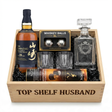 Yamazaki 18 Year Single Malt – Japanese Whisky "Top Shelf Husband" Gift Crate