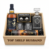 Yamazaki 18 Year Single Malt – Japanese Whisky "Top Shelf Husband" Gift Crate