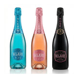 Luc Belaire Sparkling Wine Trio - Luxe Rose, Rare Rose & Bleu Collection (3 x 750ml)