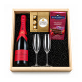 Moet & Chandon Special Edition Brut Imperial Champagne Gift Crate with Flutes 750ml - Collector Gift Selection