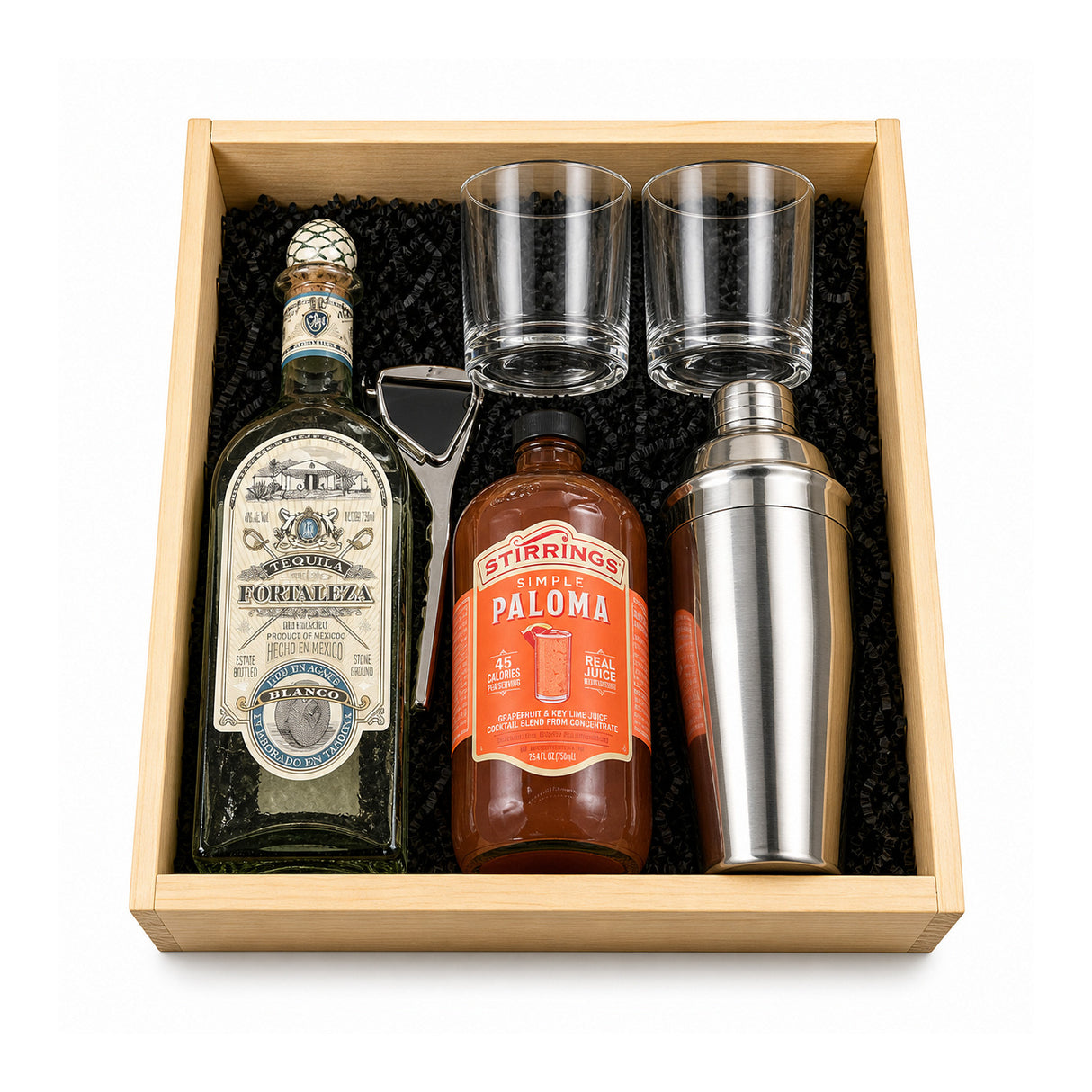 Fortaleza Blanco Tequila Paloma Gift Set 750ml - Collector Gift Selection