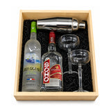 Grey Goose La Poire Skinny Lychee Martini 750ml - Collector Gift Selection gift crate with gift crate contents