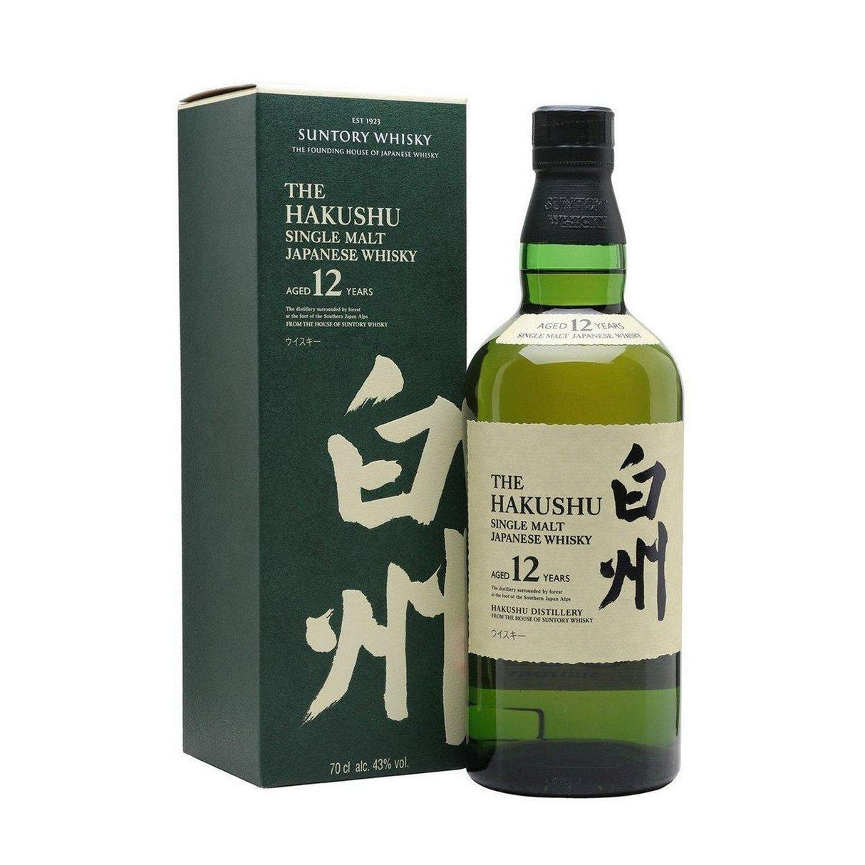 Hakushu 12 Year Single Malt Japanese Whisky 700ml