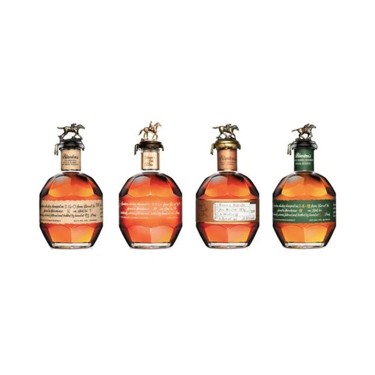 Blanton's 4 Bottle Collector’s Bundle – Original, Special Reserve, Gold & Straight From The Barrel