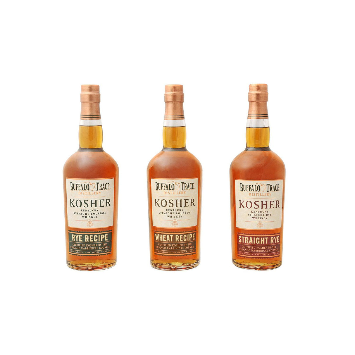 Buffalo Trace Kosher Bourbon Bundle 750ml