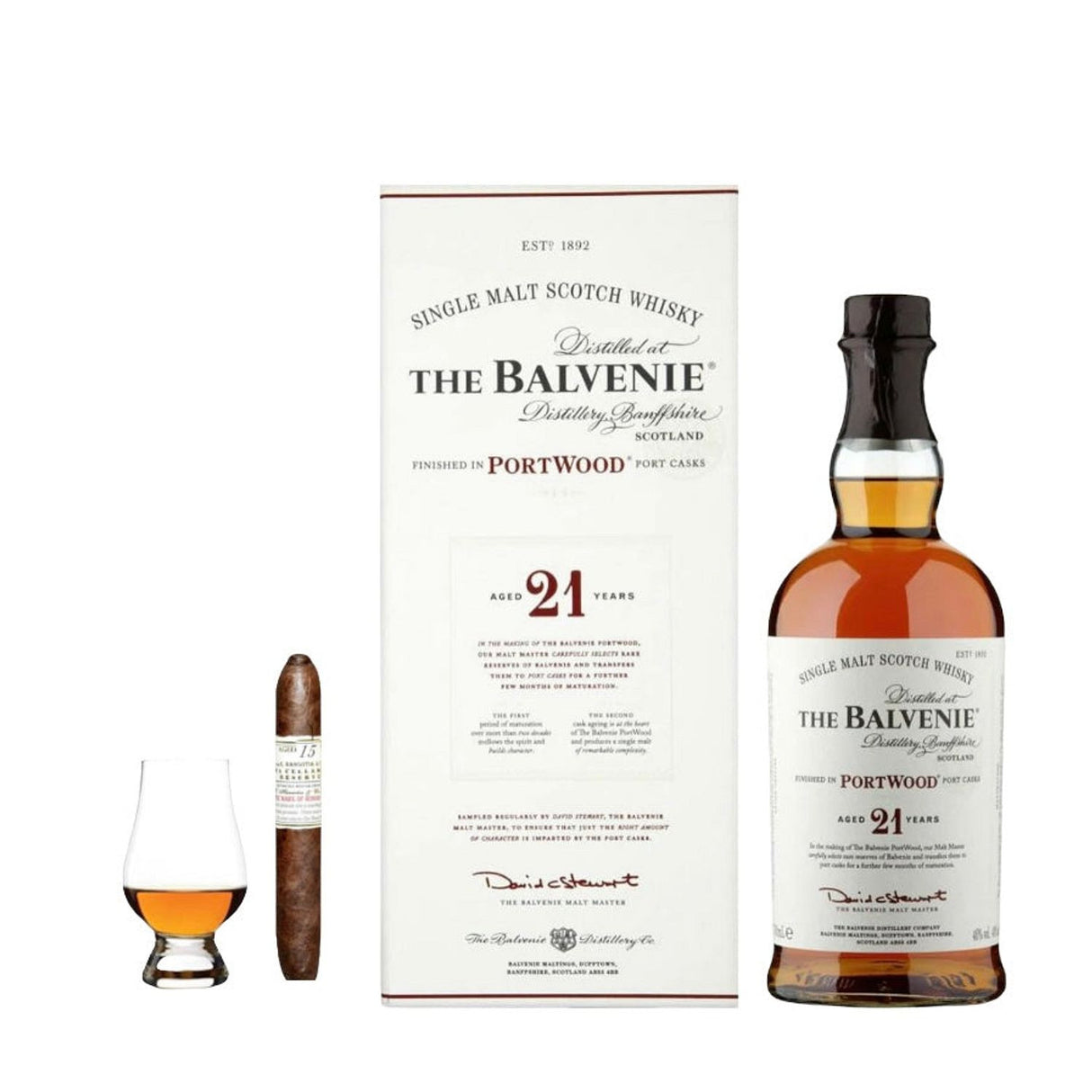 The Balvenie 21 Year PortWood Scotch Whisky Gift Set
