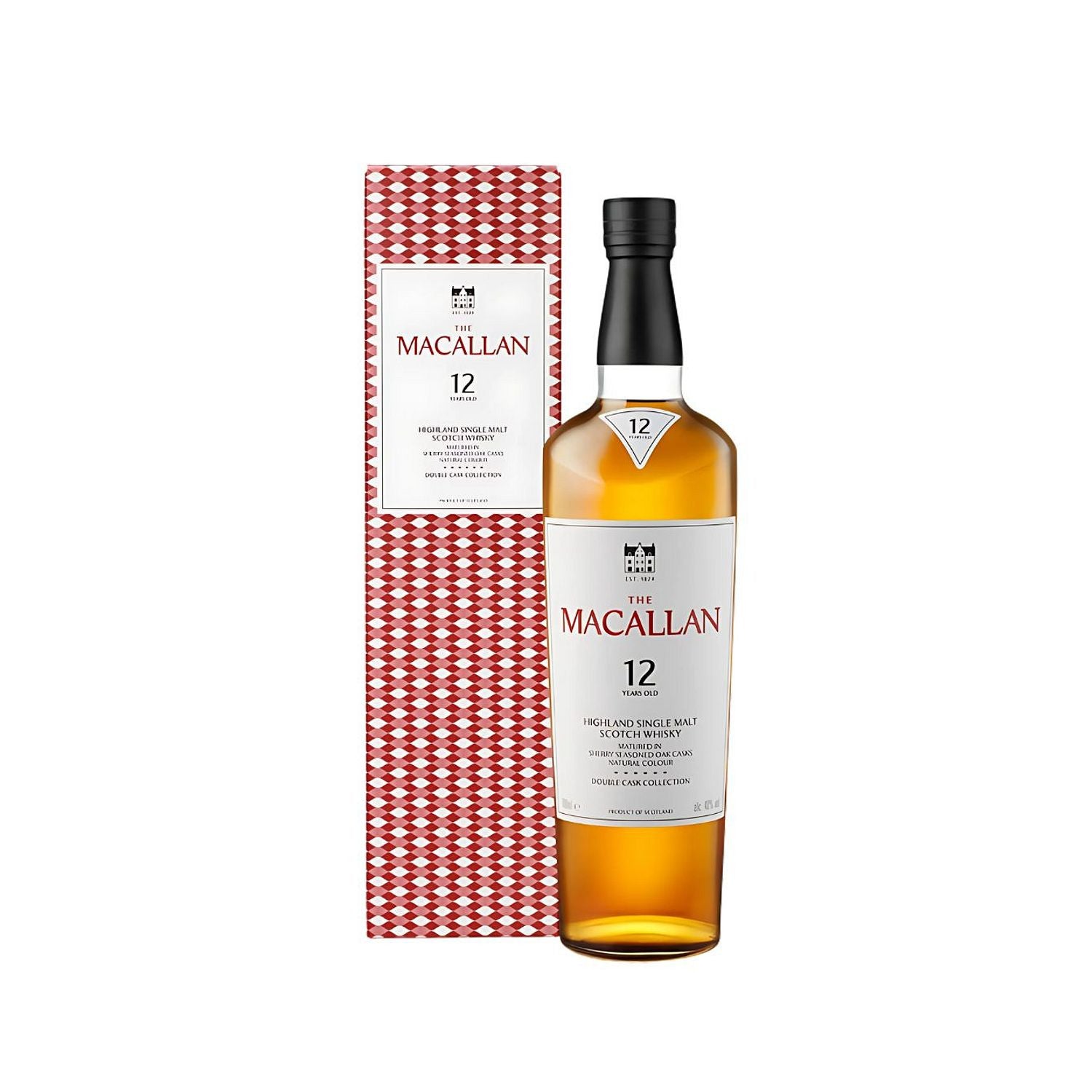 ウイスキー The MACALLAN 12 Years Old Double Cask Macallan 12 Year Double Cask Single Malt Scotch 750ml – Rare