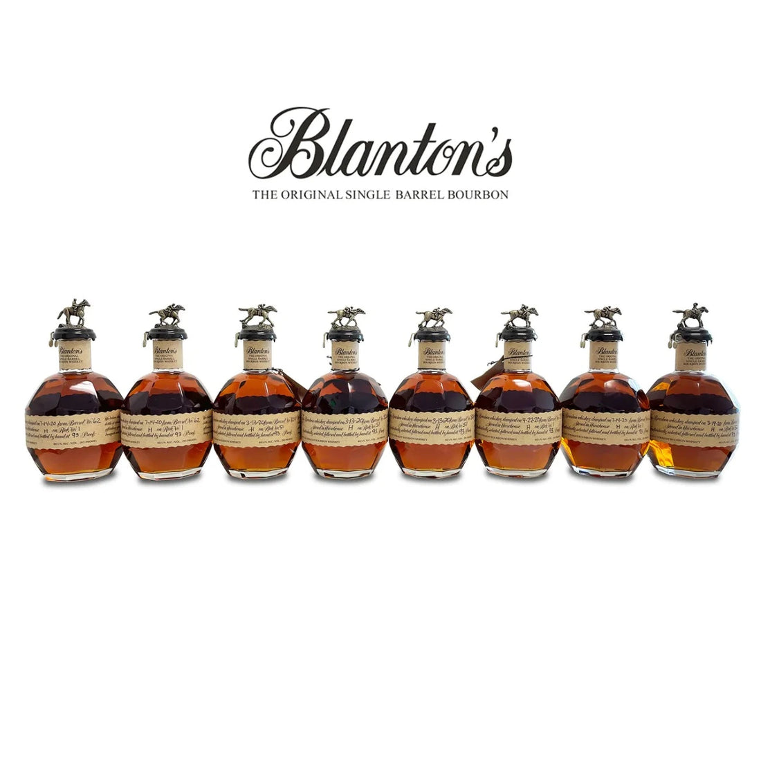 Blanton’s Complete Set of 8 Single Barrel Stoppers