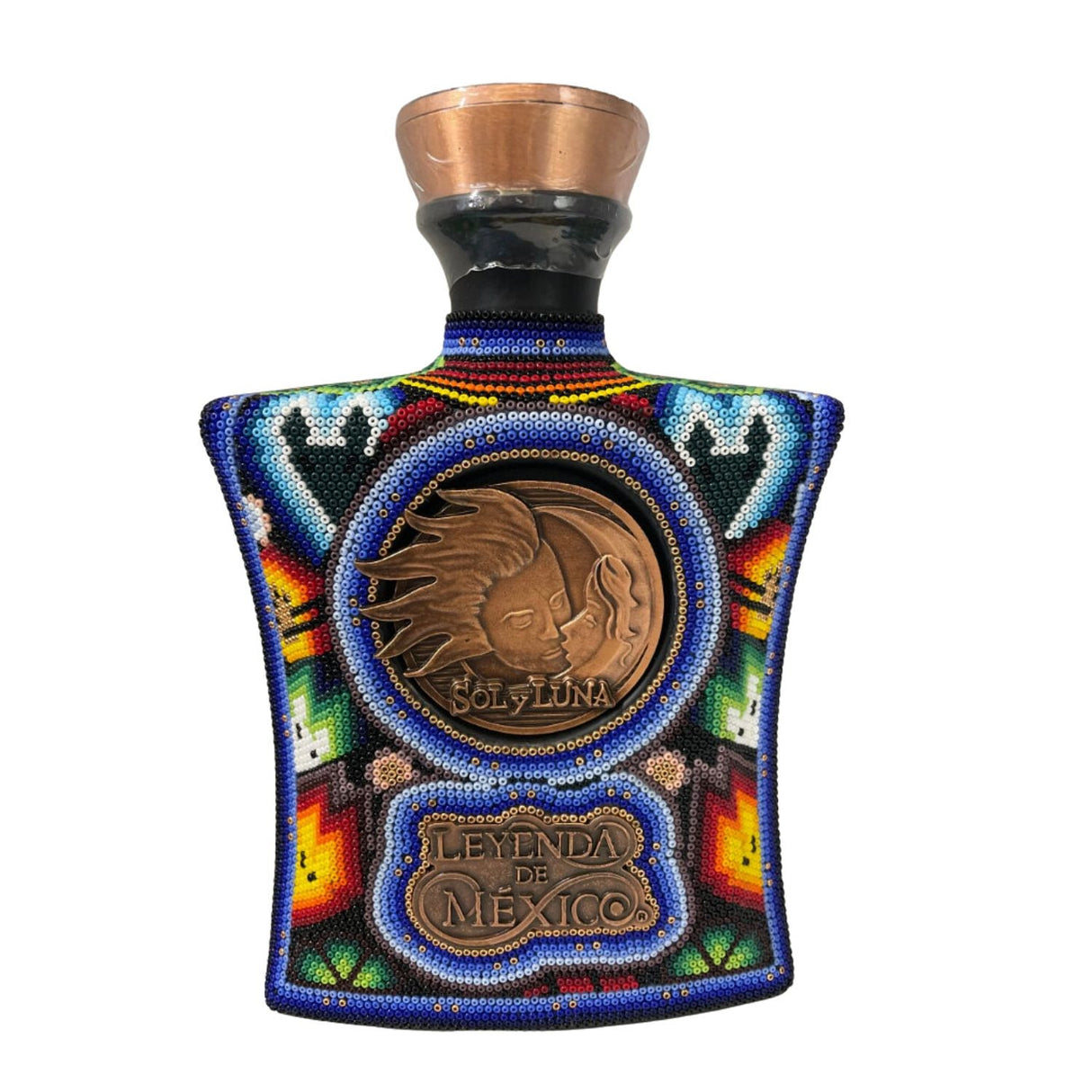 Leyenda de México Extra Añejo Tequila Beaded Bottle “Sol y Luna” 750ml