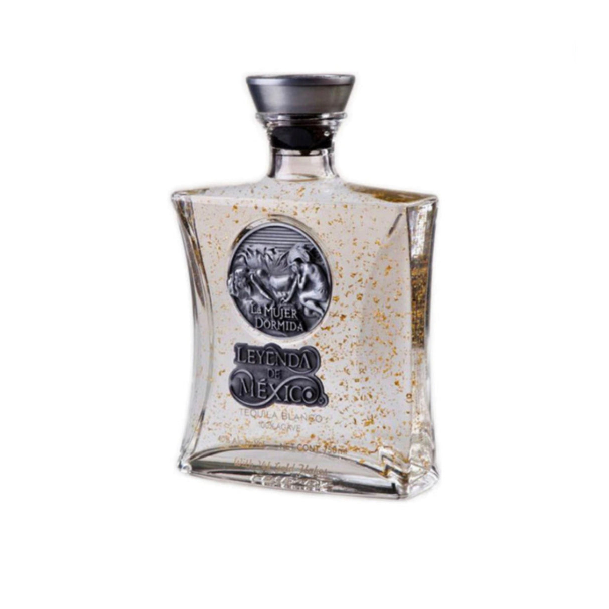 Leyenda de México Blanco Tequila with Gold Flakes 750ml