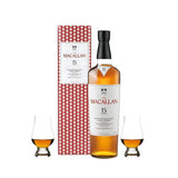 The Macallan 15 Year Double Oak Scotch Gift Set with Glencairn Glass