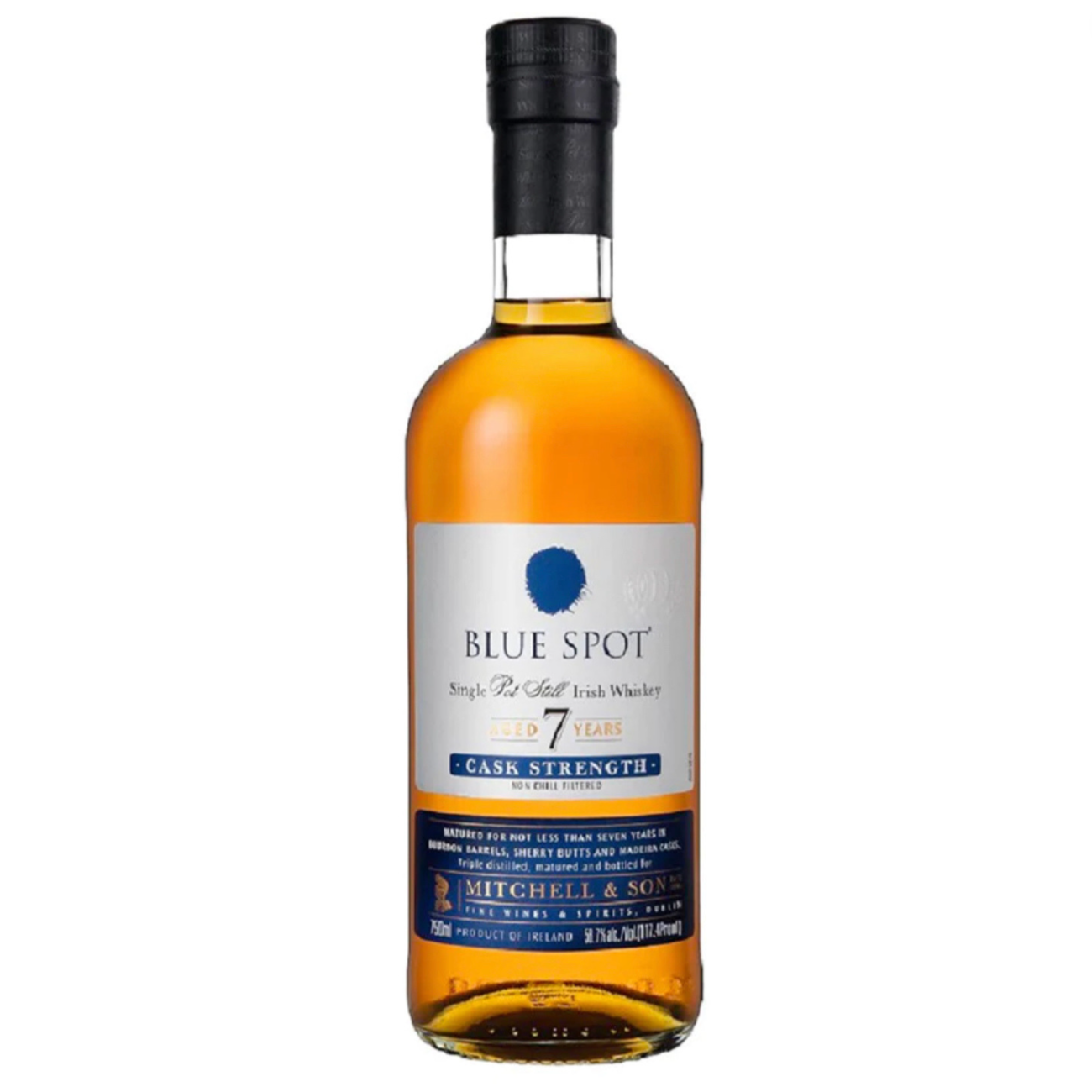Blue Spot 7 Year Old Cask Strength Irish Whiskey 700ml