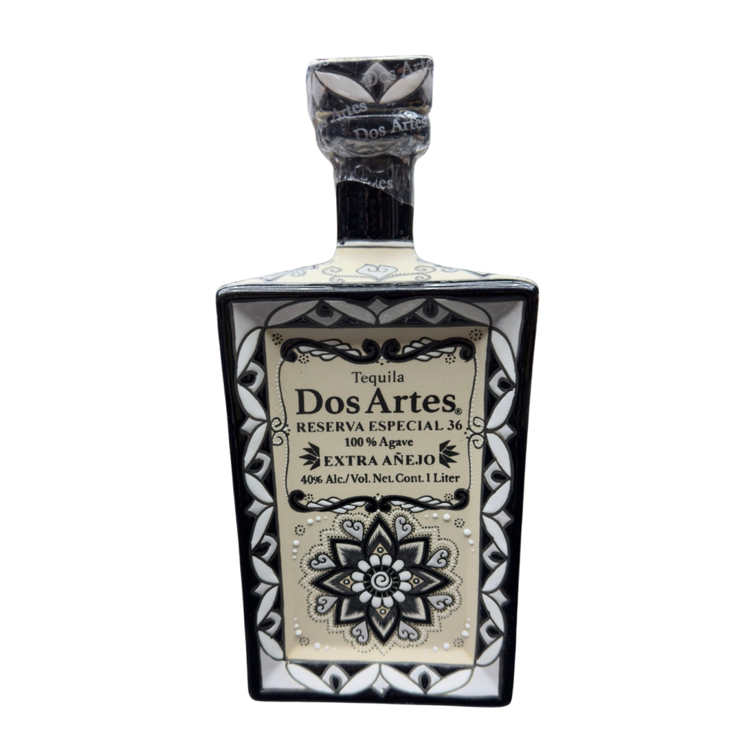 Dos Artes Reserva Especial 36 Extra Anejo Tequila 1 liter bottle front view