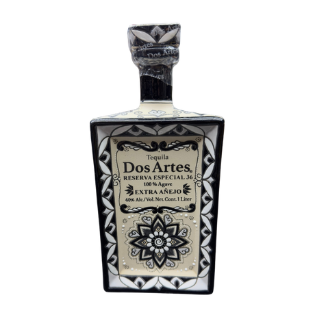 Dos Artes Reserva Especial 36 Extra Anejo Tequila 1 liter bottle front view