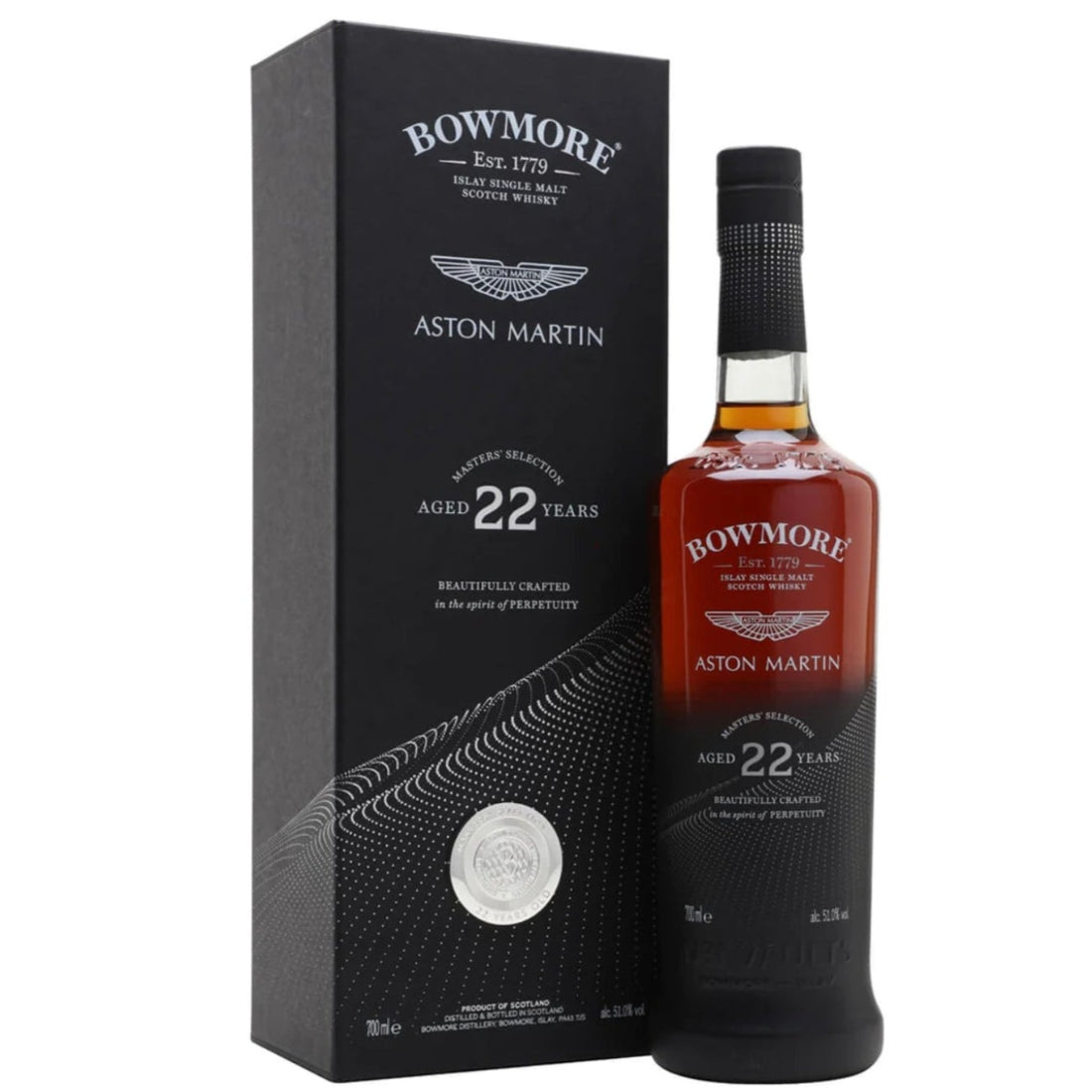 Bowmore Aston Martin Master Selection 22 Year Old Single Malt Scotch Whisky 750ml