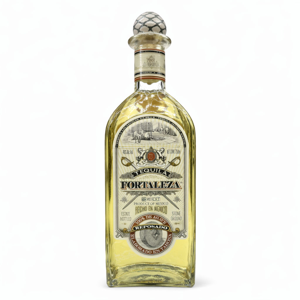 Fortaleza Winter Blend Reposado Tequila 2025 collectible front bottle on white background