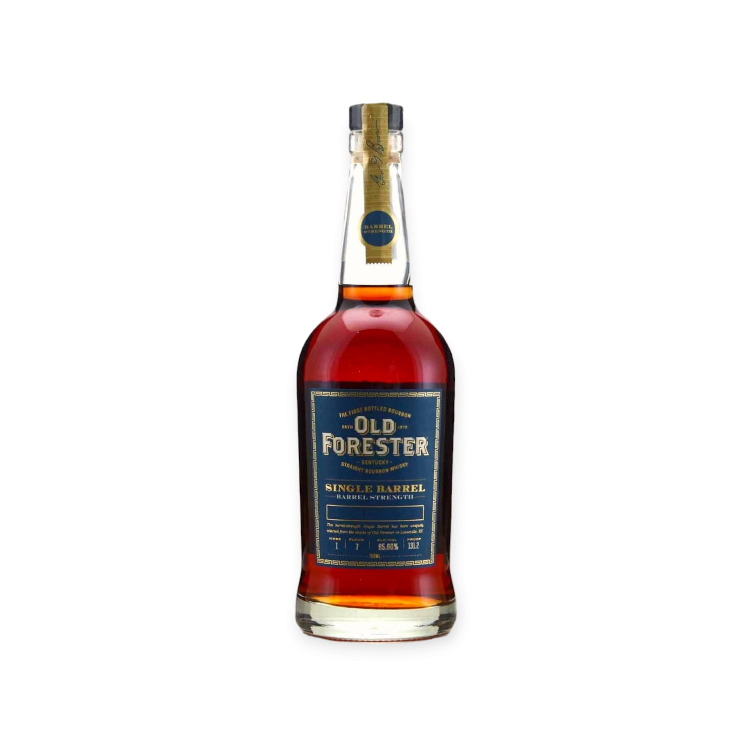 Old Forester Single Barrel Barrel Strength Bourbon Whiskey 750ml