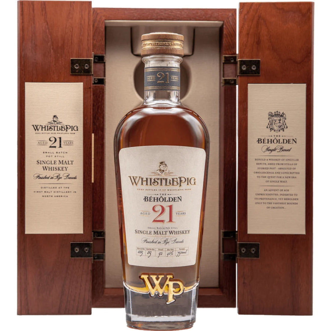 WhistlePig 21 Year The Beholden Straight Malt Whiskey