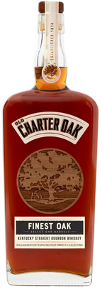 Old Charter Finest Oak bourbon whiskey 750ml bottle on white background