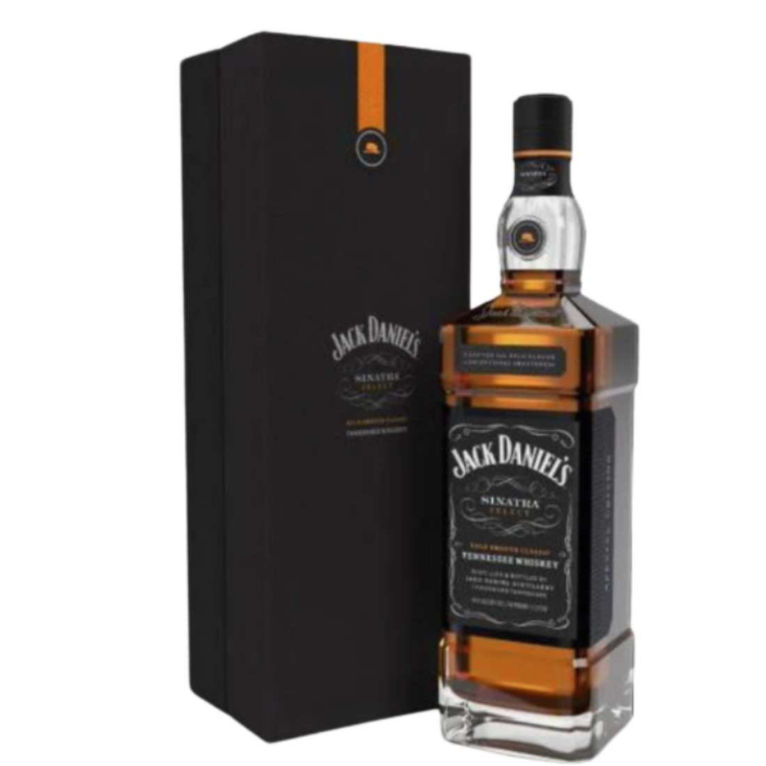 Jack Daniel’s Sinatra Select Tennessee Whiskey 1 Liter front bottle on white background