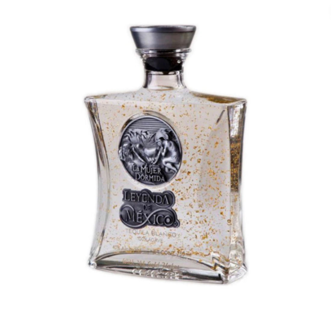 Leyenda de México Blanco Tequila with Gold Flakes 750ml