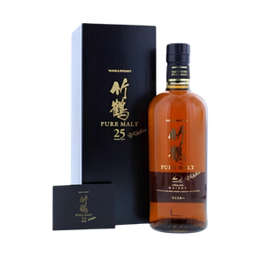 Nikka Taketsuru 25 Year Old rare Japanese pure malt whisky bottle and box