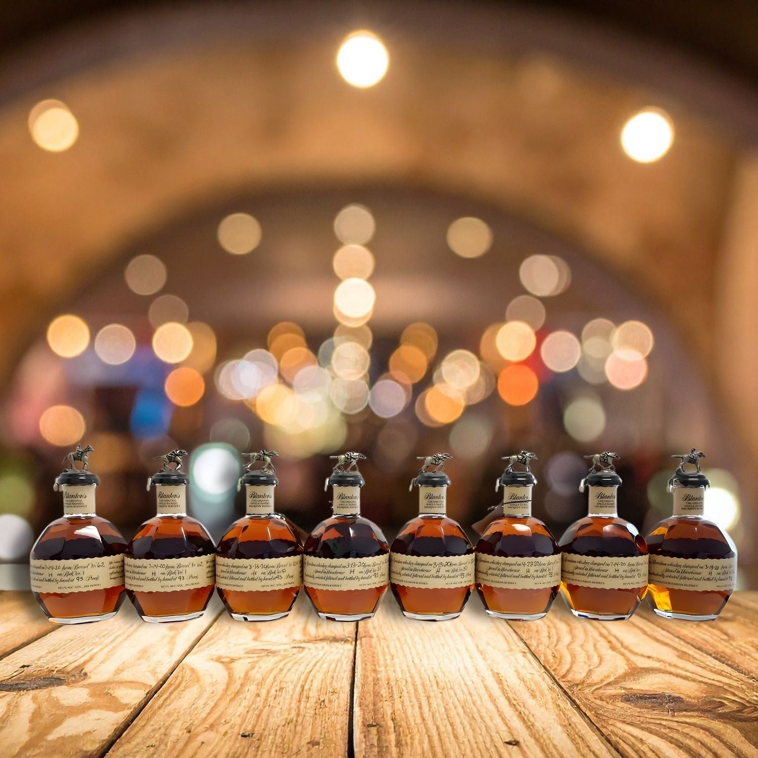 Blanton's ブラントン　ボトルキャップセット 8体　激レア！！　バーボン Blanton's Original Single Barrel Complete 8-Bottle Collector's Set
