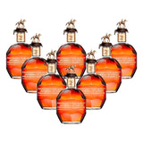 Blanton's Gold Edition Single Barrel Bourbon complete 8-bottle collector's set with B-L-A-N-T-O-N-S gold horse and jockey stoppers, 750ml bottles