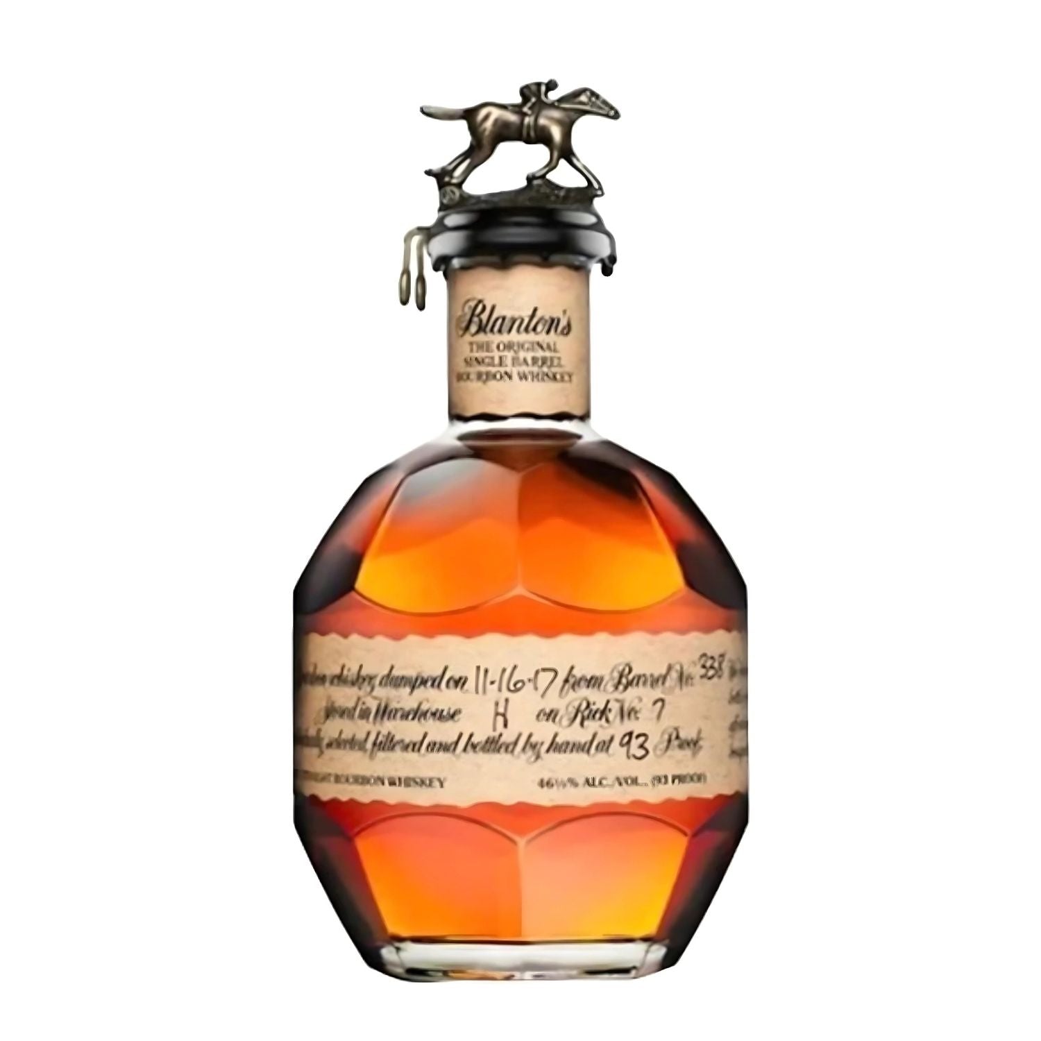 Blanton’s Original Single Barrel Bourbon 750ml bottle – collector’s edition from Rare Bourbon Shop