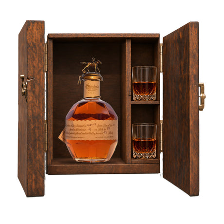 Blanton's Takara Red Edition Gift Set with Wooden Box & 2 Crystal Glasses – 750ml