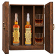 Colonel E.H. Taylor Small Batch Bottled in Bond & Colonel E.H. Taylor Single Barrel wooden gift box with 2 crystal glasses