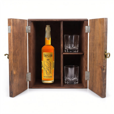 E.H. Taylor Cured Oak Bourbon Gift Set Wood Box 750ml