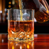 Old-Fashioned Whiskey Glasses - Set of 2, 10oz Premium Lead-Free Crystal glassware - alternate view 2