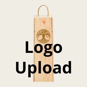 Wooden Bottle Box - Logo Upload Engraving