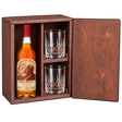 Pappy Van Winkle Family Reserve 20 Year Gift Set with Wooden Box & 2 Crystal Glasses featuring a 750 mL bottle, fitted wooden box, and two glasses