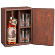 Pappy Van Winkle Family Reserve 23 Year Gift Set with Wooden Box & 2 Crystal Glasses featuring a 750 mL bottle, fitted wooden box, and two glasses